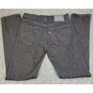 Levis 511 Jeans Mens 32x32 Black Denim Red Tab Boho Streetwear Grunge Festival